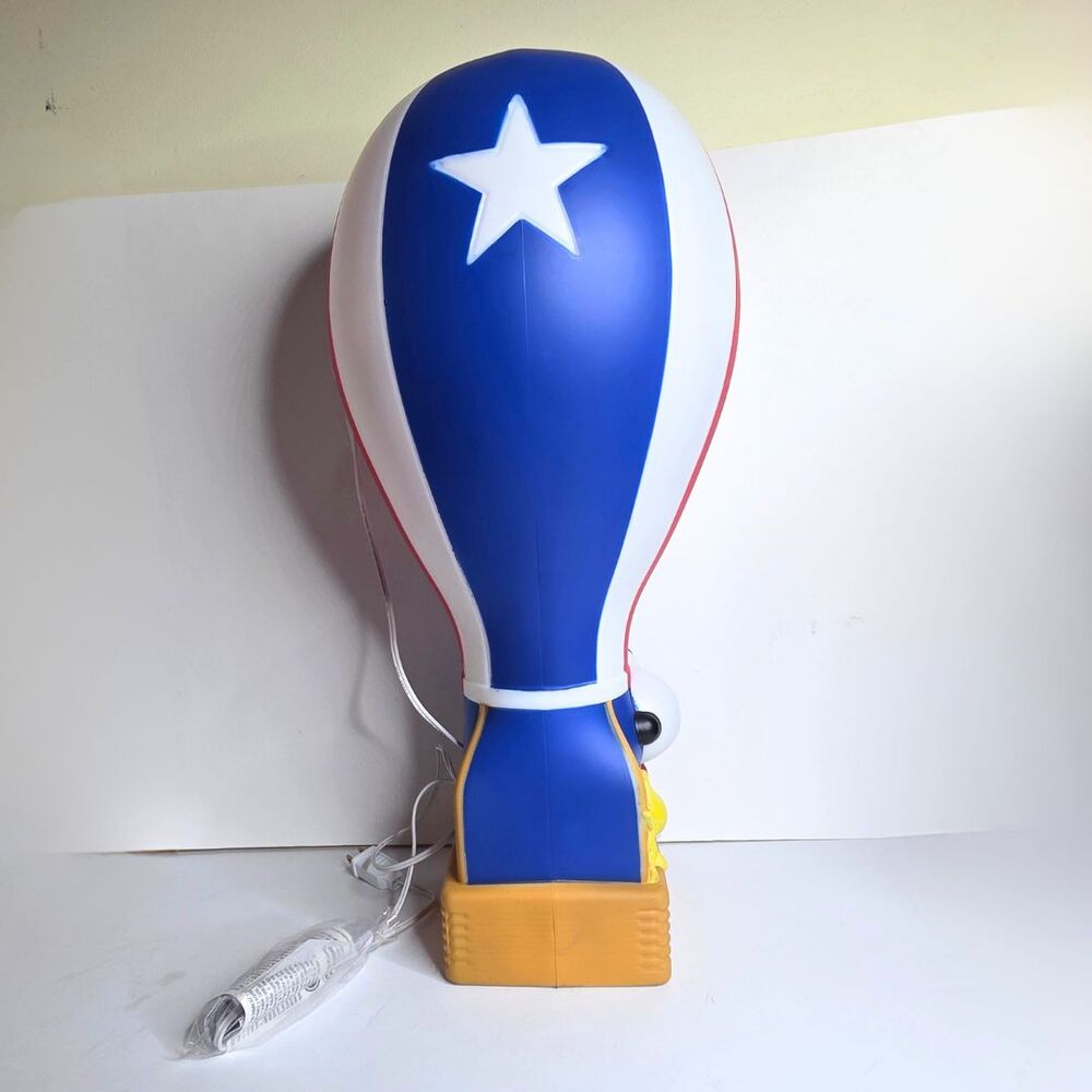 Cracker Barrel 2026 Snoopy Hot Air Balloon Blow Mold USA Red White Blue - NEW - Picture 5 of 6